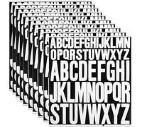 LIMITADA 10 Fogli Lettere Adesive Piccole e Grandi Lettere Autoadesive in Vinile Impermeabili Adesivi Murali Lettere Alfabeto Adatti per Scrapbooking, Biglietti di Auguri, Cassette Postali - Bianco