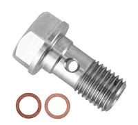 Limitatore alimentazione olio turbo M10x1,25, raccordo limitato in acciaio inossidabile per TD02 TD03 TD04, bullone alimentazione olio turbo a sostituzione diretta con 2