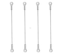 Limitatore di cerniere per porte e finestre, in acciaio inox, flessibile, leggero, intrecciato, per porte e finestre, 4 pezzi