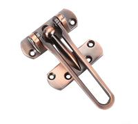 Limitatore di protezione per porta, resistente, in lega di zinco, con catenella, per la sicurezza dei bambini e la protezione della casa, con viti (bronzo rosso)
