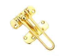 Limitatore di protezione per porta, resistente, in lega di zinco, con catenella, per la sicurezza dei bambini e la protezione della casa, con viti (oro)