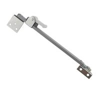 Limitatore di resistenza al vento in acciaio e plastica, staffa piatta a spinta esterna, asta antivento interna for finestra