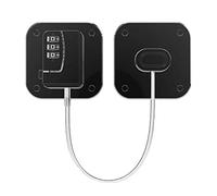 Limitatore di sicurezza della porta della finestra per il cavo di sicurezza del bambino e del bambino nero