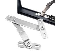 Limitatore di sicurezza in acciaio, limitatore di finestra con design in acciaio, blocco di sicurezza e tappo di protezione, dispositivo di controllo 'apertura della finestra