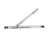 Limitatore for finestra a battente con supporto scorrevole a 2 cerniere