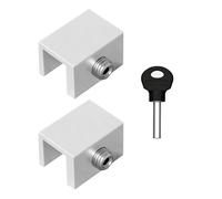 Limitatore per finestra 2 pezzi di bloccaggio for finestra regolabile, fermaporta sicurezza, serratura for porta, ferramenta for scorrevole senza foratura