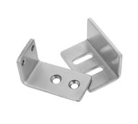 Limitatore per Porta a Granaio, Guida a Pavimento Regolabile | Installazione Semplice, Larghezza Regolabile, Finitura Argento Elegante, per Progetti Fai da Te su Porte