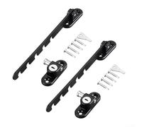 Limitatore regolabile multistadio per serratura della finestra, 2 pezzi, per una ventilazione sicura della casa, con sistema di bloccaggio affidabile, compatibile con più direzioni di apertura della