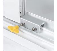 Limitatori di sicurezza per finestre, chiusure di Serrature for finestre scorrevoli Barre di sicurezza con chiave, limitatore di finestra, sicurezza for bambini Protezione antifurto for porte e finest