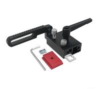 Limite di lunghezza regolabile con scanalatura a T per la lavorazione del legno, adatto per macchine CNC, banco router e sistemi di binari per seghe da tavolo (nero)
