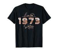 Limited 1973 Edition Modern Retro Aesthetic Birthday Maglietta