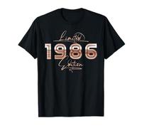 Limited 1986 Edition Modern Retro Aesthetic Birthday Maglietta
