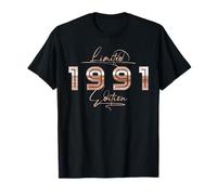 Limited 1991 Edition Modern Retro Aesthetic Birthday Maglietta