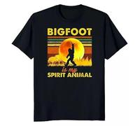 Limited Bigfoot Is My Spirit Animal Funny Novelty Tee M-3XL