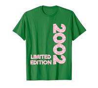 Limited Edition 2002 Compleanno Donne Ragazza 2002 Nato Maglietta, Uomo, Verde Mela, L