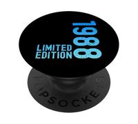Limited Edition Vintage 1988 Divertente 37° compleanno 37 anni PopSockets PopGrip Adesivo