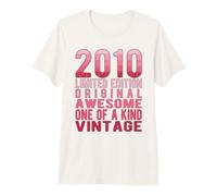 Limited Edition Vintage Retro Anno di Nascita 2010 Maglietta Premium