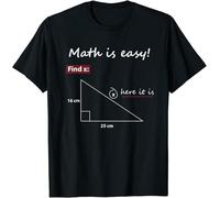 Limited Math Is Easy Find X Here It Is Funny Math Teacher T Shirt Black3XL