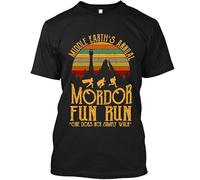Limited NWT Middle Earth's Annual Mordor Fun Run One Does Not Logo T-Shirt S-4XL. Black M
