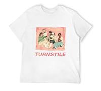 Limited Turnstile Love Connection American Hardcore Punk Band T-Shirt Men's Man White L
