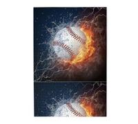 L'immagine di una palla da baseball nell'acqua e nel fuoco, Puzzle da 1000 pezzi, puzzle in legno per tutta la famiglia, decorazione da parete per adulti e ragazzi