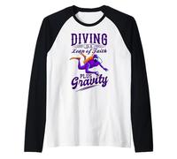 L'immersione è un salto di fede e Gravity Diver Maglia con Maniche Raglan