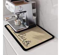 LIMNUO Tappetino da caffè, assorbente e antimacchia, con retro in gomma impermeabile, si adatta sotto la macchina del caffè (60x40cm)