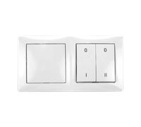 Limodor 99612 Interruttore ventola a 2 velocità/doppio - Montaggio: Scatola da incasso