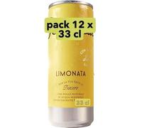 Limonata con Bolle Naturali in Acqua Minerale Effervescente, Pack 12 x 33 cl Scad 2027