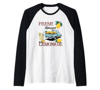 Limonata fresca spremuta in stile retrò Maglia con Maniche Raglan