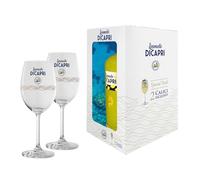 Limoncello di Capri Confezione Regalo con Calici Esclusivi - Liquore Limone Italiano Premium - Idea Regalo Natale Matrimonio Compleanno - Set Elegante Made in Italy