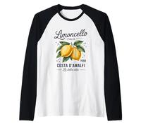 Limoncello Italia Costa D'Amalfi 1998 La Dolce Vita Limone Maglia con Maniche Raglan