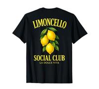 Limoncello Social Club X LA Dolce Vita X Spritz - Backprint Maglietta