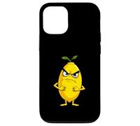 Limone arrabbiato in stile cartoon con espressione seria Custodia per iPhone 12/12 Pro
