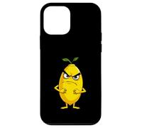 Limone arrabbiato in stile cartoon con espressione seria Custodia per iPhone 12 mini