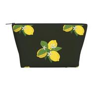 Limone Con Ramo E Bouquet Di Gigli Neri, Borsa da toilette Borsa per trucco Borsa per cosmetici Borsa da toilette da viaggio portatile