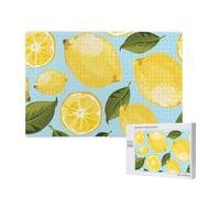 Limone Giallo Le Arti,Puzzle in legno da 1000 pezzi per famiglie, puzzle per adulti e adolescenti