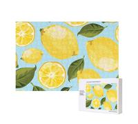 Limone Giallo Le Arti,Puzzle in legno da 300 pezzi per famiglie, per adulti e adolescenti, decorazioni per la casa