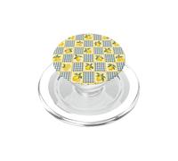 Limone Gingham Estate Agrumi Modello Acquerello Art PopSockets PopGrip per MagSafe