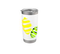 Limone Lime Divertente Agrumi Estate Frutta Agrumi Limone Lime Bicchiere termico in acciaio inox doppia parete