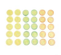 Limoni artificiali in plastica fette di limone finte 30PCS modello di frutta simulazione per la decorazione domestica fotografia puntelli visivi cibo display