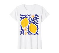 Limoni Boho Floreale Mediterraneo Estate Vacanza Vintage Maglietta