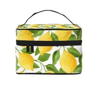 Limoni dell'acquerello giallo brillante, Borsa per il trucco Borsa per cosmetici Borsa da viaggio portatile da viaggio Astuccio per matite