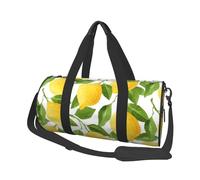 Limoni dell'acquerello giallo brillante, Borsone da viaggio di grande capacità Borsa rotonda Borsa da viaggio sportiva Borsa da viaggio Borsa da fitness