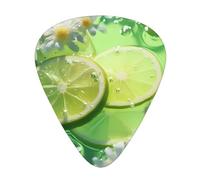 Limoni nell'acqua Plettri per chitarra di dimensioni sottili, medie e spesse, set da 12 pezzi, adatti per chitarra elettrica e vari strumenti