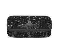 LimPac Astuccio grande capiente con cerniera e Torre Eiffel, per trucchi e penne e trucchi da ufficio