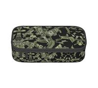 LimPac Astuccio grande capiente con simbolo del dollaro, astuccio per matite e matite, organizer per ufficio e università, Nero , Taglia unica, Art Eeco