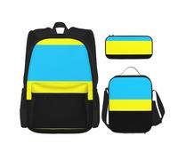 LimPac Flag Sultanate Burongan elegante zaino da viaggio, portapranzo, set di astucci, carino anti-acqua solido leggero, nero, taglia unica, nero, taglia unica, Nero , Taglia unica