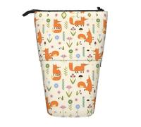 LimPac L'astuccio telescopico della stampa del cane di piccola dimensione, sta sulla borsa della cancelleria, portapenne retrattile con la chiusura, Nero , Taglia unica, Art Eeco