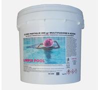 Limpia Pool Cloro Multifunzione 6 Azioni 10 kg - Pastiglie per Piscina, Azione Igienizzante, Anti-Alga e Flocculante